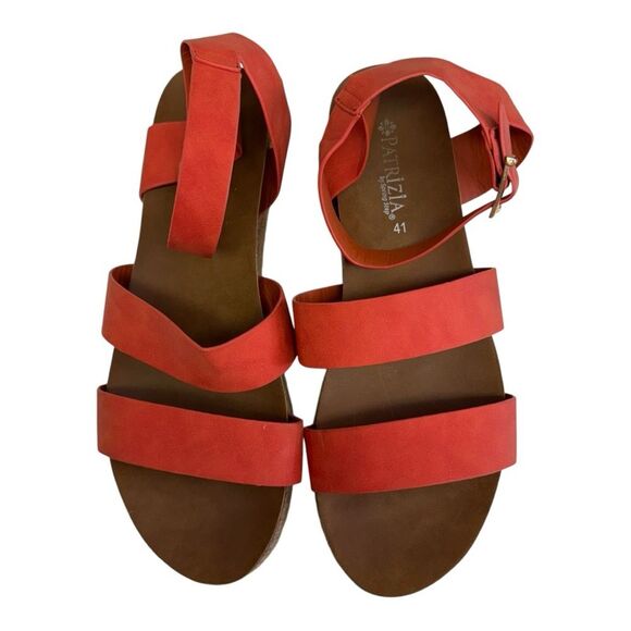 Platform Espadrille Sandals Coral Ankle Strap Buckle Summer Casual Shoes - Picture 9 of 12